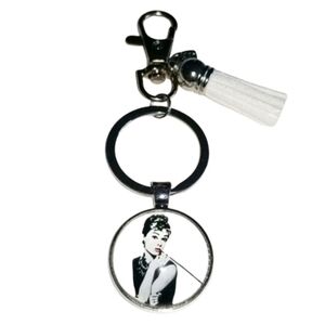 Handcrafted Audrey Hepburn Keychain